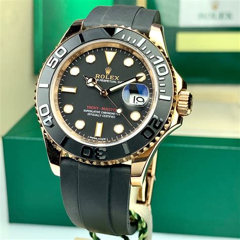 rolex yacht master 116655 rose gold oyster flex|yacht master everose gold price.